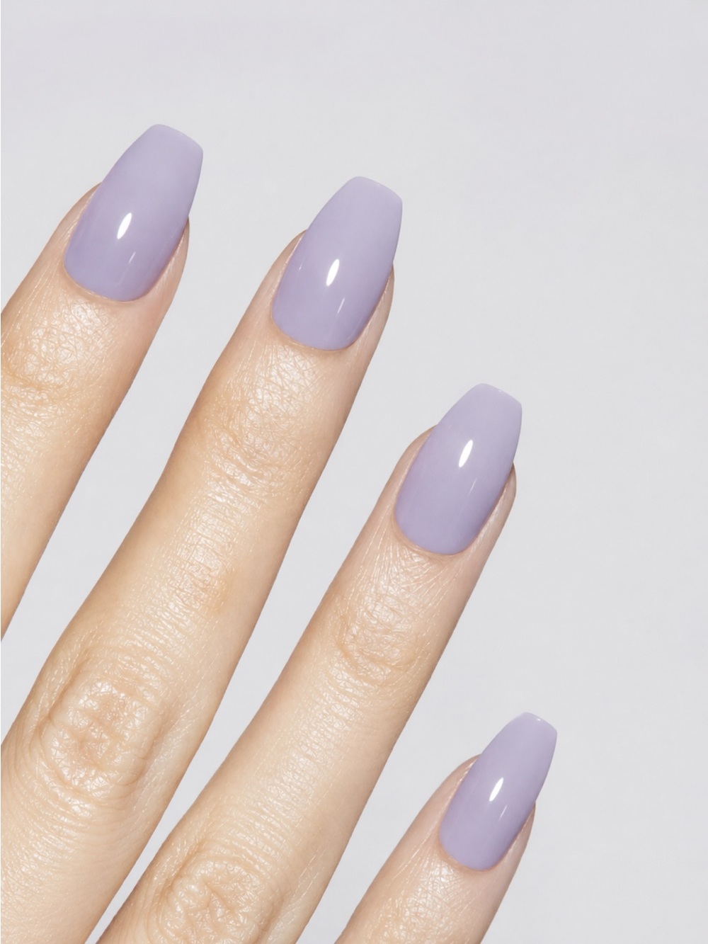 Static Nails Lavender Honey Reusable Pop-On Nails | Coffin Shape | NIB